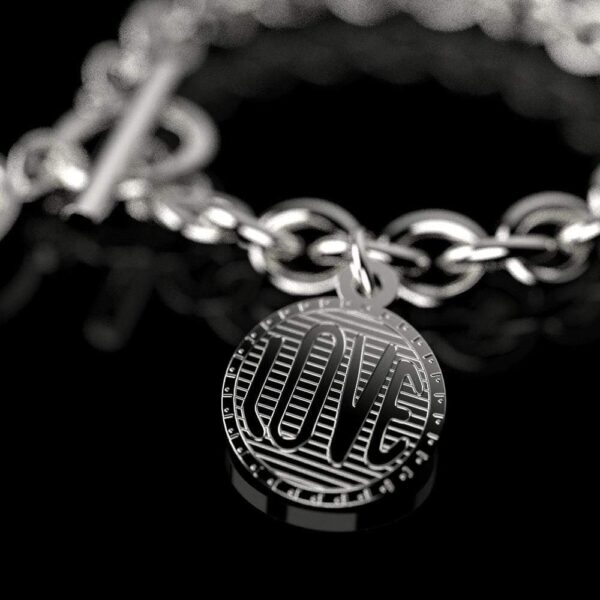 Aussie Coin White Gold Layered Bracelet - Image 6