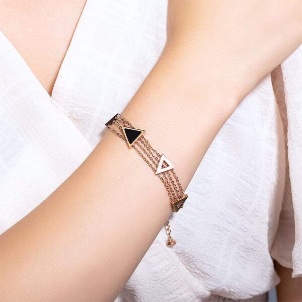 Arestas Geometric Layered Chain Bracelet - Image 5