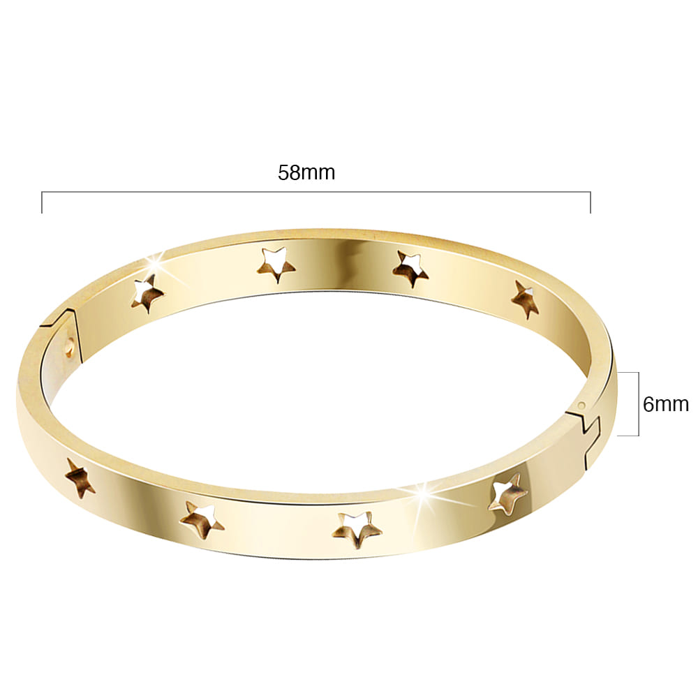 Bellatrix Star Gold Layered Bangle - Image 6