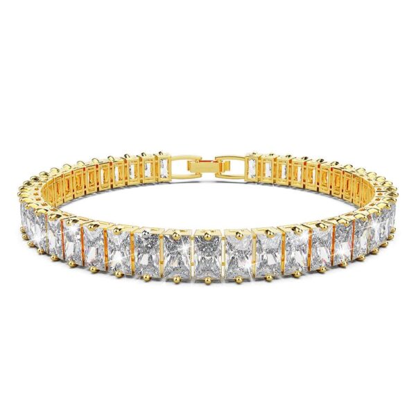 Ballerina Baguette Set Bracelet in Gold