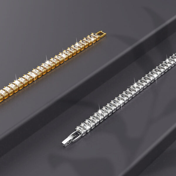 Ballerina Baguette Set Bracelet in Gold - Image 6