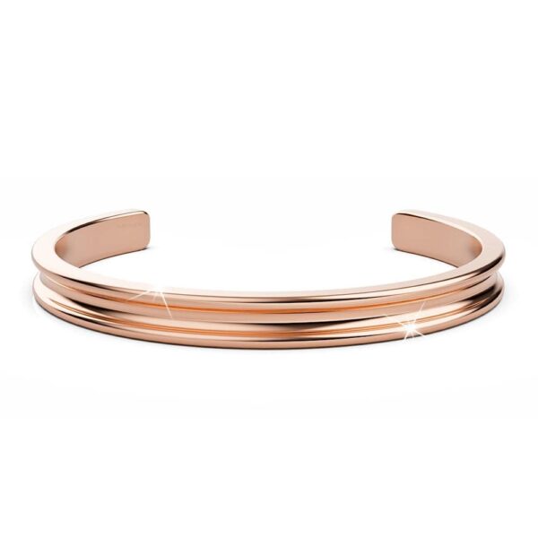 Lisa Luxe Cuff Bangle Rose Gold - Image 2