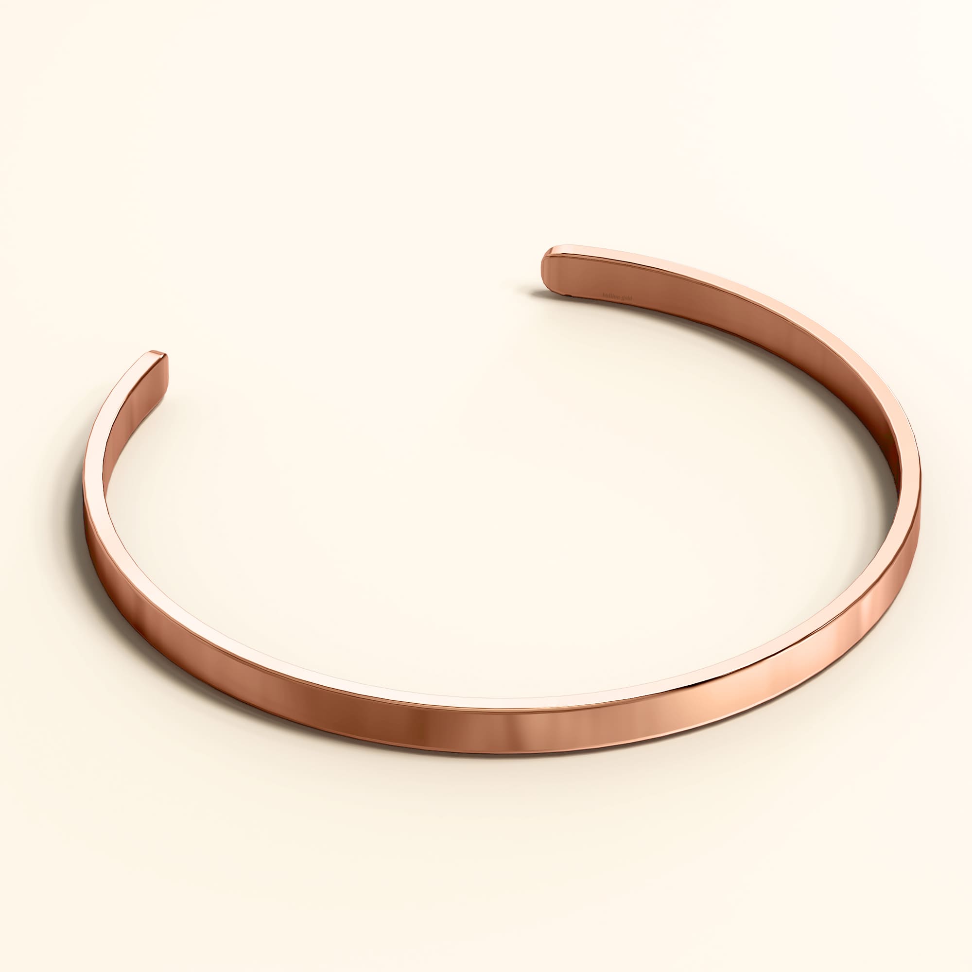 Avenue Classic Cuff Bangle Rose Gold - Image 2