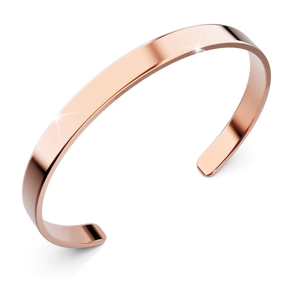 Avenue Classic Cuff Bangle Rose Gold - Image 12