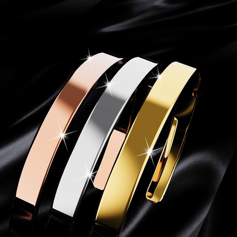 Avenue Classic Cuff Bangle Rose Gold - Image 8