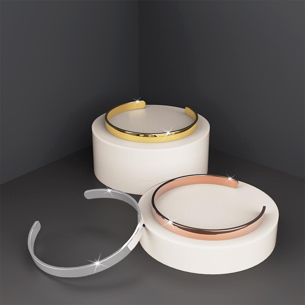 Avenue Classic Cuff Bangle Rose Gold - Image 9