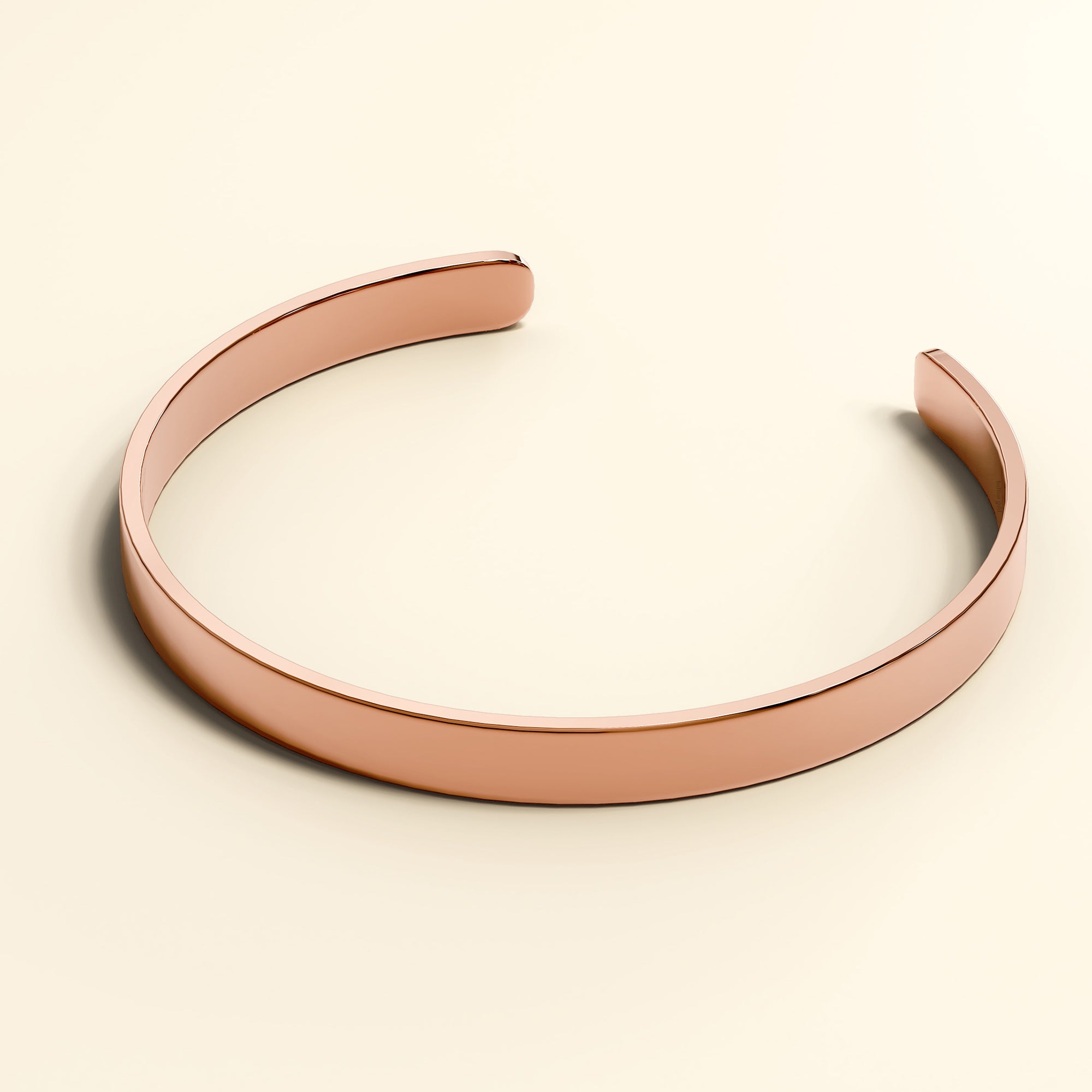Avenue Classic Cuff Bangle Rose Gold - Image 11