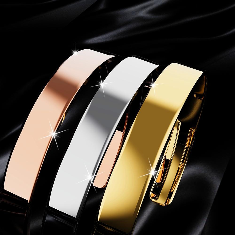 Avenue Classic Cuff Bangle Rose Gold - Image 3