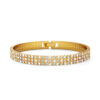 Tara Dazzles 3 Row Gold Tennis Bracelet