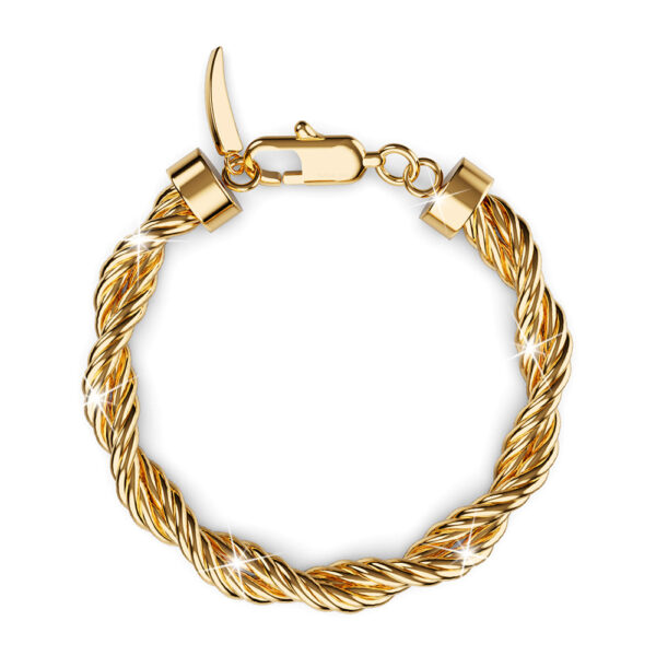 Bea Gold Double Twist Bracelet - Image 2