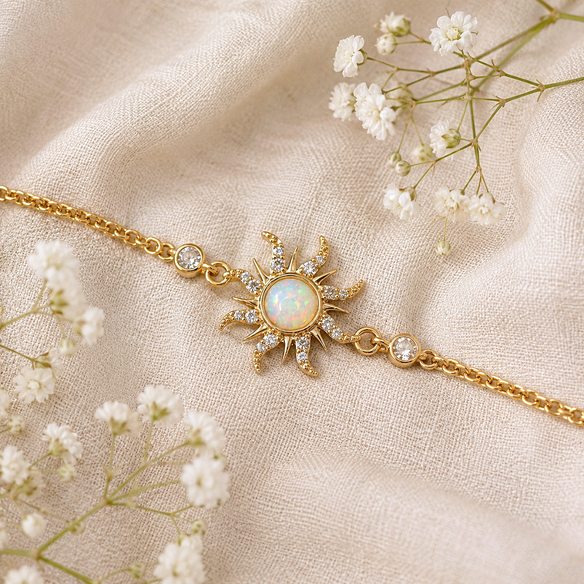 Celestial Opal Sun Bracelet - Image 3