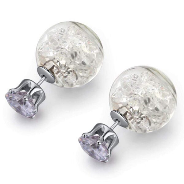 Stardust Bubble Earrings Clear