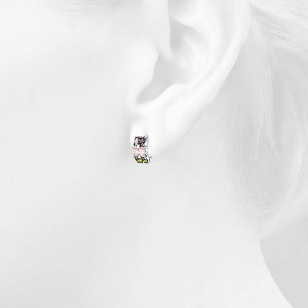 Huggie Earrings Madeline White Gold - Image 4