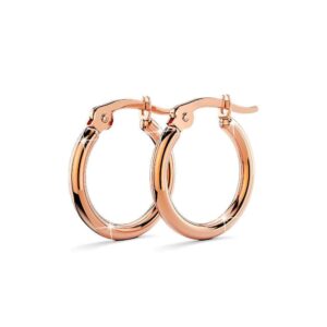 Trishia Hoop Rose Gold Layered Earrings