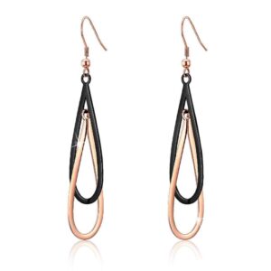 Looped Tear Drop Earrings