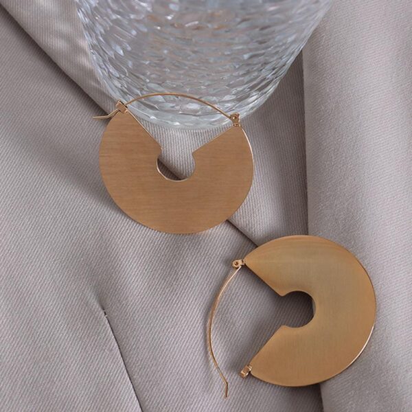 Grande Rose Gold Hoop Earrings - Image 5