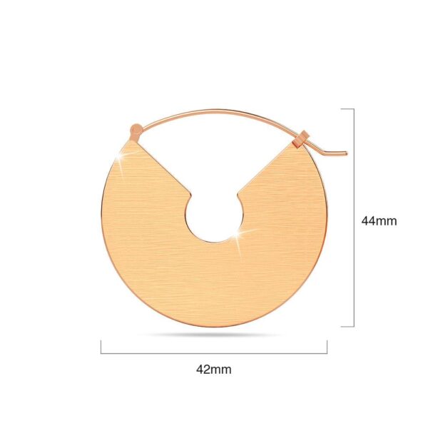 Grande Rose Gold Hoop Earrings - Image 10