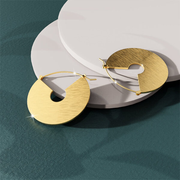 Grande Gold Hoop Earrings - Image 4