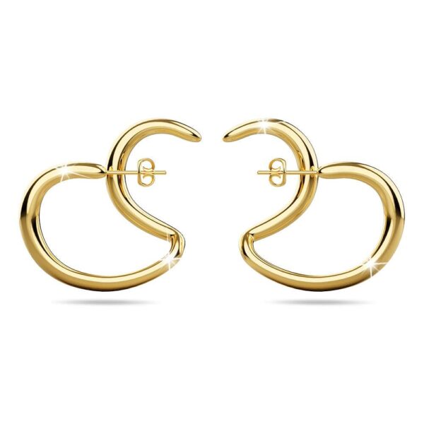 Double The Fun Gold Hoop Earrings - Image 2