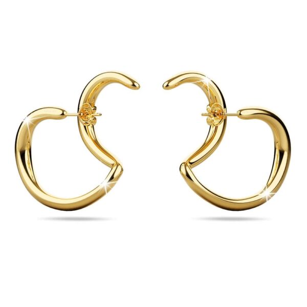 Double The Fun Gold Hoop Earrings - Image 3