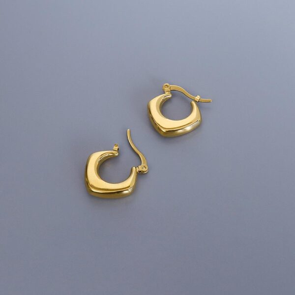 Sylvia Gold Hoop Earrings - Image 3