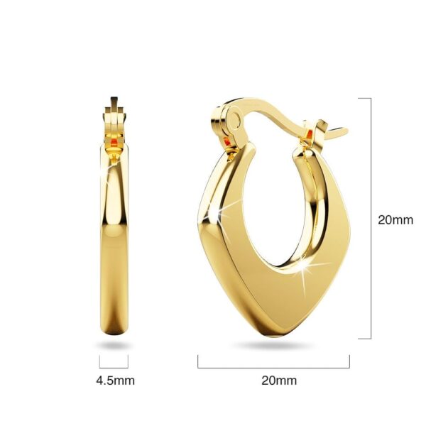 Sylvia Gold Hoop Earrings - Image 5