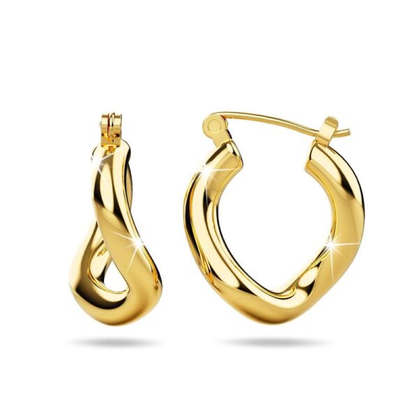 Sparkling Gold Hoop Earrings
