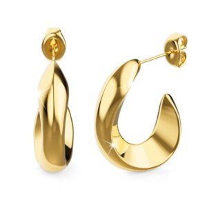 Precious Gold Stud Earrings