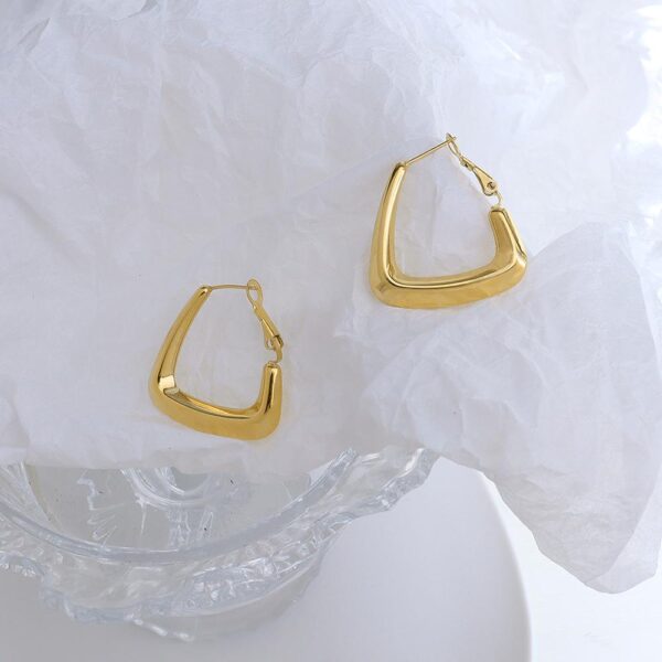 Kendra Gold Hoop Earrings - Image 4
