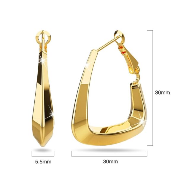 Kendra Gold Hoop Earrings - Image 6
