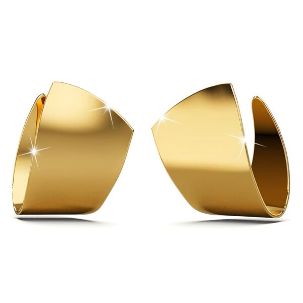 Solid Jagurd Earrings in Gold - Image 2