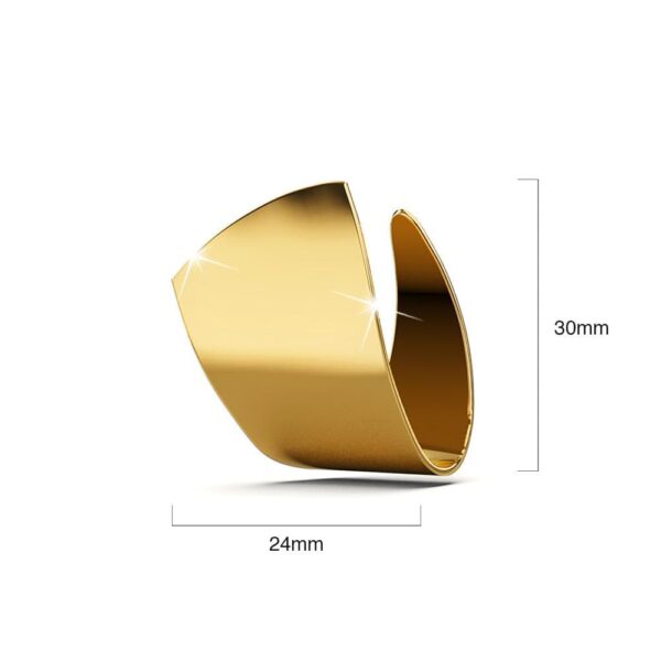 Solid Jagurd Earrings in Gold - Image 4