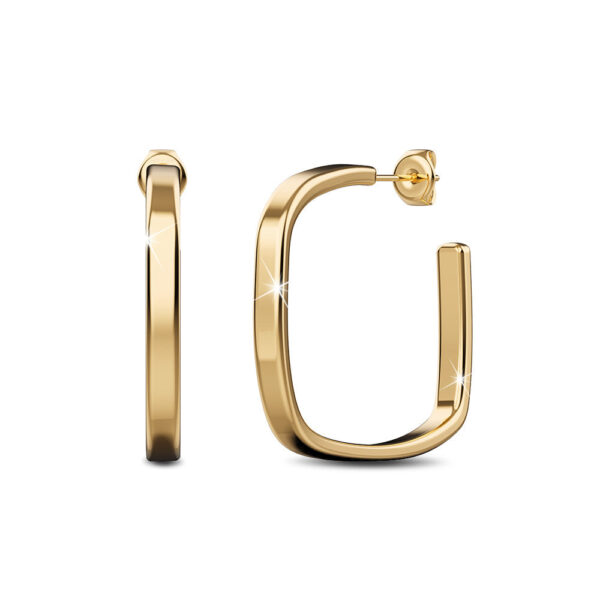 Yoshi Hoop Gold Layered Earrings