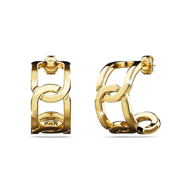 Stellar Bullion Fusion Huggie Earrings
