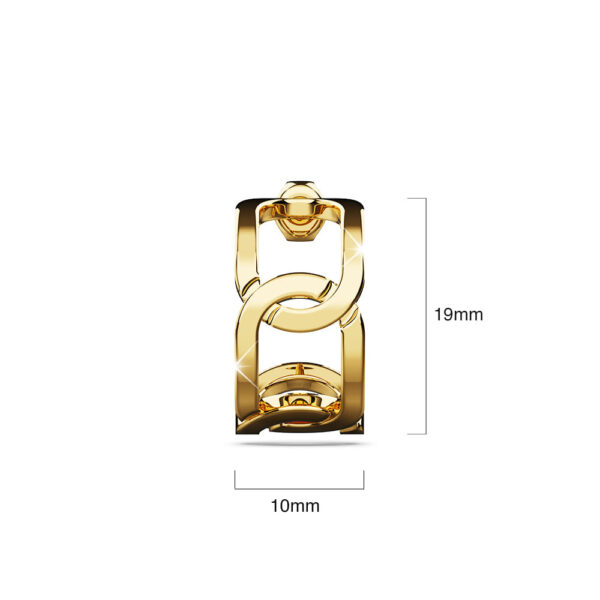 Stellar Bullion Fusion Huggie Earrings - Image 4