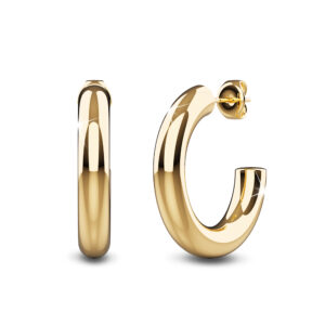 Creole C-Hoop Gold Layered Earrings