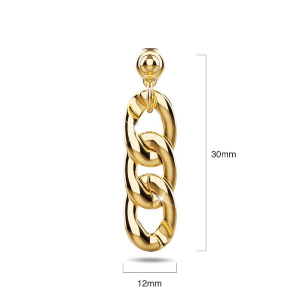 Alti Dangle Gold Layered Earrings - Image 7