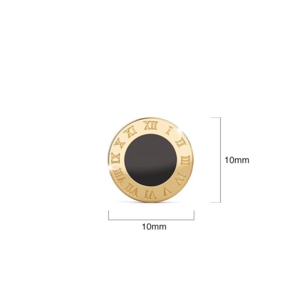 Jamo Stud Gold Layered Earrings - Image 5