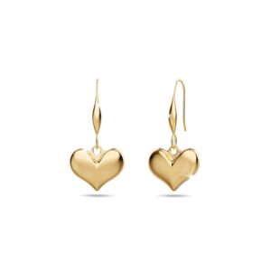 Loyal Heart Dangle Gold Layered Earrings
