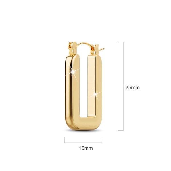 Lola Hoop Gold Layered Earrings - Image 6