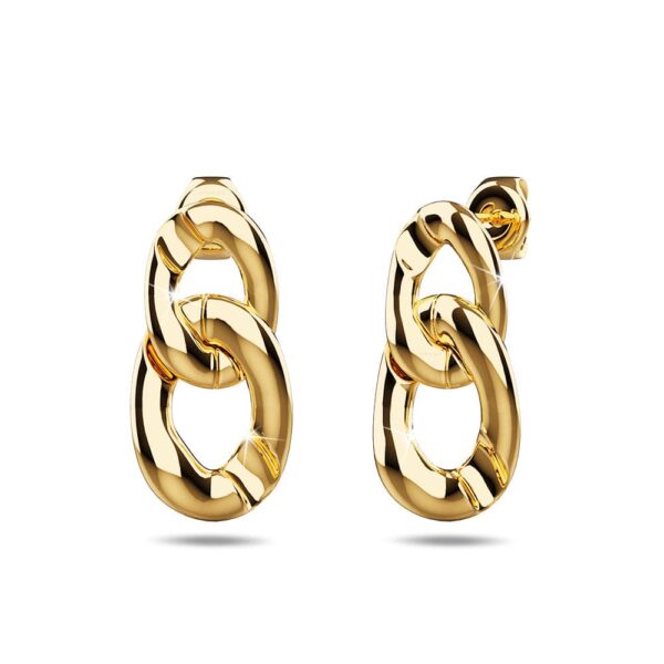 Inscript Link Gold Layered Earrings