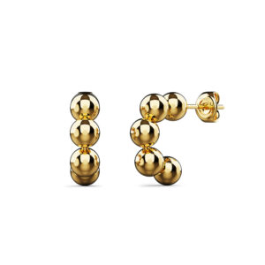 Golden Fusion Hoop Earrings