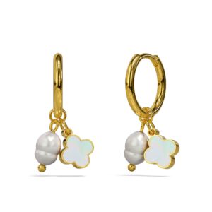 Clover & Pearl Earrings