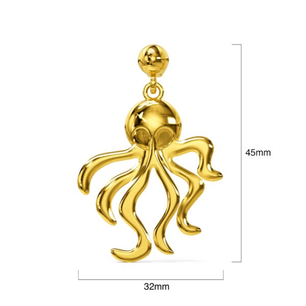 Octopus Stud Earrings - Image 4