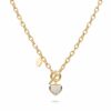 Gloria Chunky Heart Toggle Closure Necklace in Gold
