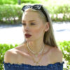 Gloria Chunky Heart Toggle Closure Necklace in Gold - Image 5
