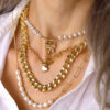 Gloria Chunky Heart Toggle Closure Necklace in Gold - Image 6