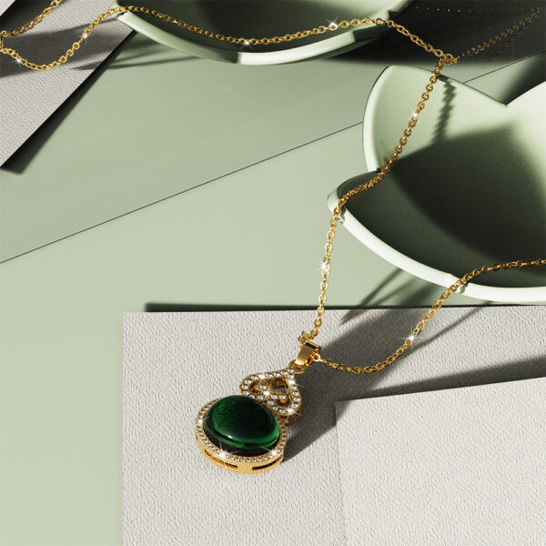 Jadial Gold Layered Stainless Steel Necklace - Image 2