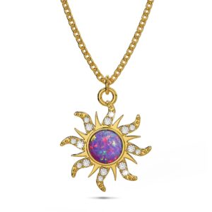 Rapunzel Opal Sun Necklace