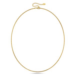 Mini Cable Chain Gold Plated Necklace